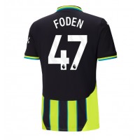 Fotballdrakt Herre Manchester City Phil Foden #47 Bortedrakt 2024-25 Kortermet